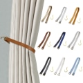 Miniatyrbillede 7 af 7: Gardinholder Rope Læder Tiebacks LYS GRÅ light gray