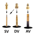 Miniatyrbilde 8 av 10: Sykkelventiladaptersett Ventiladapter 32STK GRØNN RØR 32STK 32PCS green pipe
