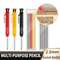 Pikkukuva 8 / 10: Carpenter Scribing Pen Professional Tools RED SET SET Red Set-Set