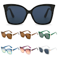 Miniatyrbillede 9 af 10: Cat Eye solbriller Oversized skærme SORT SORT Black