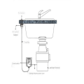 Miniatyrbillede 3 af 8: Affaldskværn Switch Insinkerator Luftkontakt Luft Aktiveret