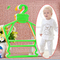 Miniatyrbillede 9 af 10: 5 STK Babytøjsbøjle i ét stykke tøjstativ GUL 5 STK 5 STK Yellow 5pcs-5pcs