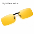 Pikkukuva 1 / 10: Magneettisesti kiinnitettävät polarisoidut aurinkolasit Flip Up -aurinkolasit YÖ Night Vision Yellow