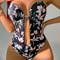 Pikkukuva 1 / 9: U Plunge Backless Alusvaatteet Invisible Push Up Bra LFLOWER PRINT LFlower Print