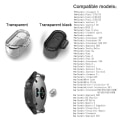 Miniatyrbilde 2 av 7: Anti-støvplugg Ladeport Støvhetter TRANSPARENT SORT transparent black
