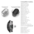 Miniatyrbillede 2 af 7: Anti Dust Plug Ladeport Støvhætter TRANSPARENT SORT transparent black