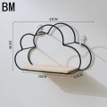 Miniatyrbillede 5 af 10: Jern opbevaringsstativ Væghylde SORT L Black L