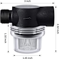 Miniatyrbilde 4 av 7: Vannpumpe Sil Filter Filter Set Twist-On