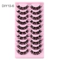 Miniatyrbillede 1 af 10: 10 par klyngevipper ligner extensions DIY10-6 DIY10-6 DIY10-6