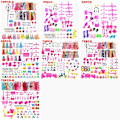 Pikkukuva 2 / 10: 1 set Random Nukke Vaatteet Asusteet Kengät Mekko 99 KPL 99 KPL 99PCS