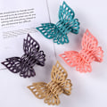Pikkukuva 10 / 10: 2kpl Hiuskynsipidikkeet Hollow Butterfly Hiusneula MUSTA Black