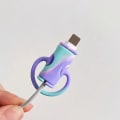 Miniatyrbilde 7 av 10: Data Cable Protector Silikon Data Cable Winder SORT SORT Black