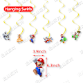 Miniatyrbillede 3 af 7: Super Mario fødselsdagsfest baggrundsballoner banner SET 1