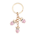 Pikkukuva 1 / 8: 2kpl Owl Keychain Star Key Ring 6 6 6