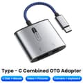 Miniatyrbild 10 av 11: Type-C OTG-sovitin USB 3.0 Splitter GRAY Grey