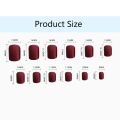 Miniatyrbilde 2 av 10: 24stk Kort Square Head False Nails Glanset Bærbare falske negler DP05-zh173-19