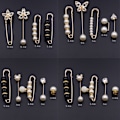 Miniatyrbilde 7 av 9: Anti-Light Brosje Sett Button Pins Set SETT 7 SETT 7 set 7