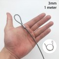 Miniatyrbillede 1 af 10: 1,5-4mm Wire Reb Hængende Reb 3MM1 METER 1 METER 3mm1 Meter