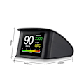 Miniatyrbillede 2 af 10: Bil Head Up Display Digital Speedometer Bil HUD Black