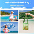 Miniatyrbillede 9 af 10: Mesh Strandtaske Legetøj Organizer Net ROSE RED rose red