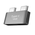 Miniatyrbillede 1 af 6: Type-C Splitter Han til Hun Dobbelt USB C til USB C
