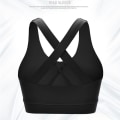 Miniatyrbild 5 av 9: Sport-BH Push-Up Väst SVART XXL XXL BLACK XXL-XXL