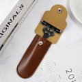 Miniatyrbild 8 av 10: Rakhyvel i läder CASE 16x5.5cm