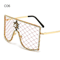 Miniatyrbillede 1 af 10: Rhinestone Mesh Glasses Y2K Solbriller C06 C06 C06