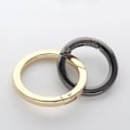 Miniatyrbillede 6 af 8: 5 stk Fjeder O-Ring Spænder Karabinhage SORT 19MM Black 19mm