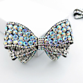 Miniatyrbillede 7 af 10: Sløjfe Krystalsmykker Rhinestone Bowknot SORT LARGE SORT LARGE Black Large