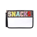Miniatyrbilde 1 av 10: Brevpose Klar glidelåslomme LEOPARDTRYKK SNACKS SNACKS Leopard print SNACKS-SNACKS
