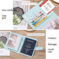Miniatyrbillede 9 af 10: RFID Passport Cover Passport Clip GRØN green