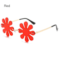Pikkukuva 1 / 10: Flower Shape Aurinkolasit Muoti Aurinkolasit PUNAINEN PUNAINEN Red