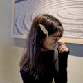 Miniatyrbillede 6 af 10: 5 Stk Metal Bladform Hårklemme Perle Søstjerne Hårnåle GULD Gold Starfish-Starfish