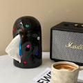 Miniatyrbillede 3 af 6: Tissue Box Tissue Opbevaringsbeholder SORT Black