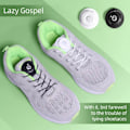 Miniatyrbillede 6 af 10: Automatisk Buckle Rope No Tie Shoe Snørebånd HVID SORT PRIKKER HVID White black dots