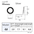 Miniatyrbilde 2 av 10: Fiskestang Ring Eye Guide fiskeguide 5 5 5