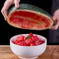 Miniatyrbilde 6 av 10: Vannmelon Gaffel Slicer Vannmelon Slicer Cutter GULL Gold
