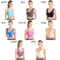 Miniatyrbild 4 av 10: Dragkedja Sport BH Plus Size Running Yoga Fitness LILA S purple S