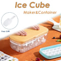 Miniatyrbild 1 av 10: 24 Grids Ice Cube Container Box Press Typ Ice Cube Maker GUL yellow