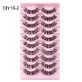 Miniatyrbillede 1 af 10: 10 par klyngevipper ligner extensions DIY10-2 DIY10-2 DIY10-2