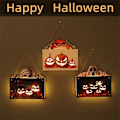 Miniatyrbild 1 av 5: Halloween trä skylt pumpa trä plakett hänge