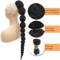 Pikkukuva 10 / 10: Long Braided Ponytail Extension Bubble Ponytail Braid LIGHT Light Brown&Gold 4-4