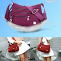 Pikkukuva 8 / 10: Naisten Crossbody Laukut Kangaskassi PUNAINEN red