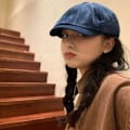 Pikkukuva 4 / 10: Kahdeksankulmainen Cap Beret Cap TUMMAN SININEN TUMMANSINIS dark blue