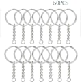 Miniatyrbilde 1 av 10: 50 stk Nøkkelringer Metall Nøkkelring 50 STK 50pcs