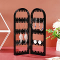 Miniatyrbild 10 av 10: Örhänge Display Hållare Örhängen Dubbar Display Rack CLEAR 2 FANS clear 2 fans