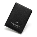 Miniatyrbillede 1 af 10: RFID Læder Paspose Pas Holder SORT Black