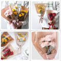 Miniatyrbillede 8 af 10: 20/30 STK Rose Packing Sleeve Bag Buket Pakkepose KHAKI Khaki Multiple-Multiple