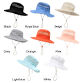 Miniatyrbillede 3 af 10: Bucket Hat Beach Cap SORT black